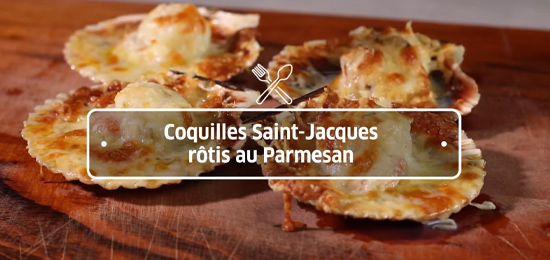 St Jacques rotis au Parmesan & duxelles